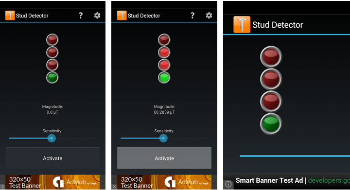 Stud Finder app for Android