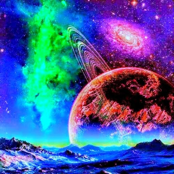 Alien Worlds Music Visualizer - Fluid UFO Chillout